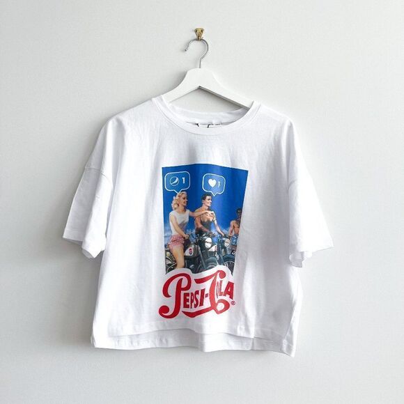 Noisy May // pepsi crop top // size medium // BNWT - Picture 4 of 10